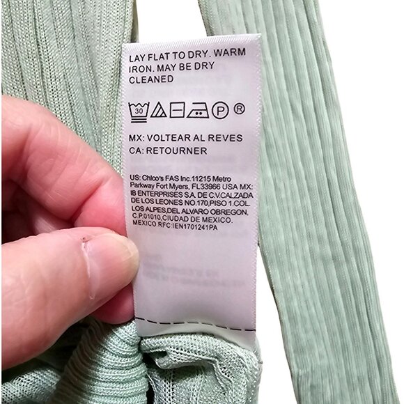 White House Black Market Womens Medium Mint Green V-Neck Cardigan Sweater - Picture 6 of 8